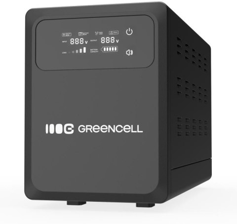 UPS ZASILACZ AWARYJNY Greencell PowerCore 800VA 500W AVR 12VDC LCD