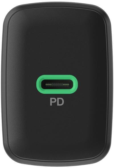 ŁADOWARKA SIECIOWA Greencell PowerSource Solo30 30W 1xUSB-C PD 3.0 QC 4.0+ czarna