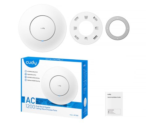 PUNKT DOSTĘPOWY AP1300_P Wi-Fi 5 2.4 GHz, 5 GHz 300 Mb/s + 867 Mb/s CUDY