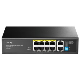 SWITCH POE FS1010P 8-PORTOWY CUDY