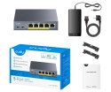 SWITCH POE GS1005P 4-PORTOWY CUDY
