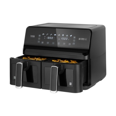 Frytkownica beztłuszczowa TEESA AIR FRYER DUAL POT XXL 8L 2700W