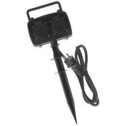 LISTWA ZASILAJĄCA OGRODOWA OR-AE-13138 (2 GNIAZDA) 1.5 m ORNO