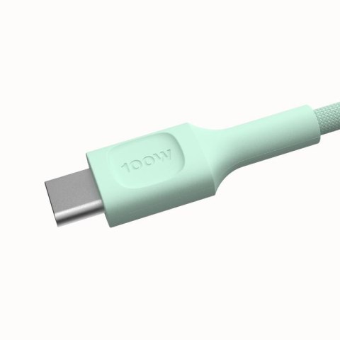 KABEL USB-C / USB-C Greencell PowerStream 120cm PD 100W zielony w oplocie