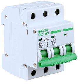 Wyłącznik nadmiarowoprądowy,6kA,C,3-pola,25A GACIA SB6L C 3P 25A