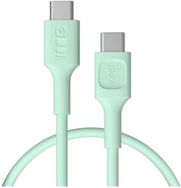 KABEL USB-C / USB-C Greencell PowerFlex 30cm PD 100W zielony silikonowy