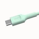 KABEL USB-C / USB-C Greencell PowerFlex 30cm PD 100W zielony silikonowy