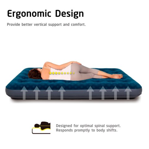 Duży dmuchany materac jednoosobowy AVENLI 191x99x22