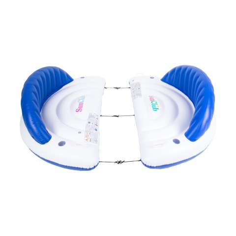 Duży materac basenowy z oparciem SUNCLUB