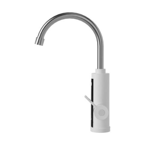 Przepływowy podgrzewacz wody - bateria kuchenna biała