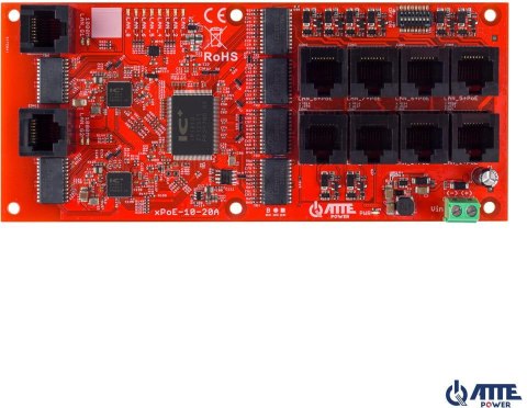 SWITCH 10-PORTOWY POE ATTE xPoE-10-20A-OF