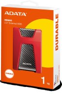 Adata DashDrive Durable HD650 1TB 2.5'' USB3.0 Czerwony