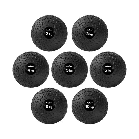 Mała piłka lekarska do ćwiczeń rehabilitacyjna Slam Ball 23cm 15kg, REBEL