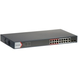 SWITCH POE DS-3E1318P-EI(B) 16-PORTOWY + 2X UPLINK + 2X SFP Hikvision