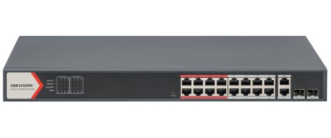 SWITCH POE DS-3E1318P-EI(B) 16-PORTOWY + 2X UPLINK + 2X SFP Hikvision