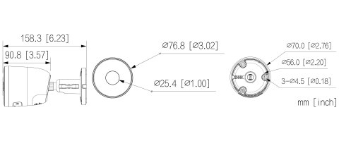 KAMERA IP F3D-PV-0280B Wi-Fi 6, Active Deterrence - 3 Mpx 2.8 mm DAHUA