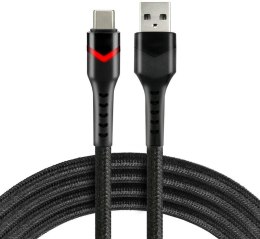 KABEL USB-A / USB-C RGB LED everActive CBB-1CBR 100cm 3A