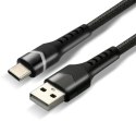 KABEL USB-A / USB-C RGB LED everActive CBB-1CBR 100cm 3A