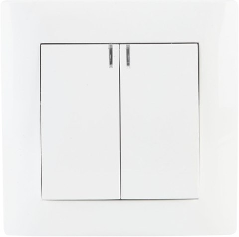 Łącznik podwójny z podświetleniem VCX WESA LC 04 Biały