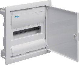 Rozdzielnica podtynkowa z drzwiami metalowymi, 1 rząd, 12 modułów, IP30, QC, HAGER Volta VU12AT