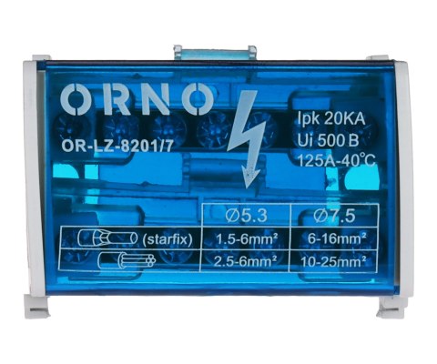 BLOK ROZDZIELCZY OR-LZ-8201/7 ORNO