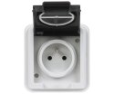 GNIAZDO PODTYNKOWE POJEDYNCZE AQUANT-5041-70/EPN 230 V AC 16 A IP55 Elektro-Plast