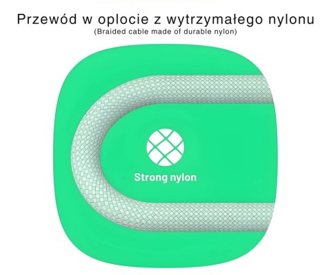 PRZEWÓD KABGC100PS200SW USB-C/USB-C PowerStream 2.0 m Green Cell