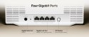 ROUTER WR3600E Wi-Fi 7 2.4 GHz, 5 GHz 688 Mb/s + 2880 Mb/s CUDY