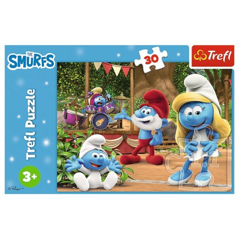 Puzzle - 30 - Smerfetka i Smerfy - Trefl 18312