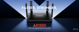ROUTER WR1500 Wi-Fi 6 2.4 GHz, 5 GHz 300 Mb/s + 1201 Mb/s CUDY