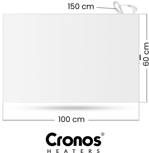 Panel grzewczy IR CRONOS Synthelith PRO CRP-600TWP White