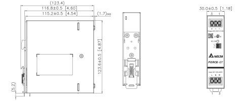 ZASILACZ IMPULSOWY DRF-48V120W1GBA FORCE-GT (1 FAZA) Delta Electronics