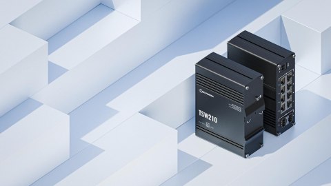 Teltonika TSW210 switch przemysłowy 8xGE 2xSFP PoE+ (TSW210000010) DIN