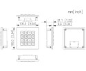 MODUŁ KLAWIATURY VTO4103FB-MK DO MODUŁU VTO4103FB DAHUA