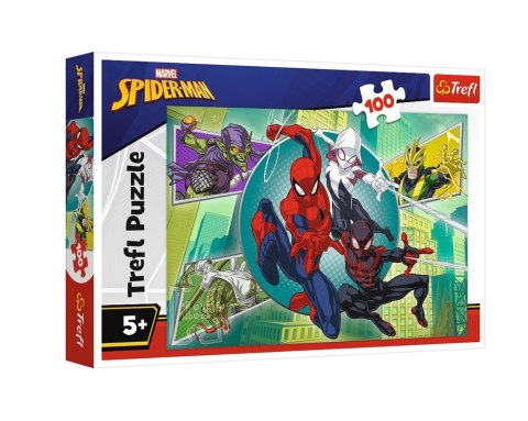 Puzzle - 100 - Pajęcza maska - Disney Marvel Spiderman - Trefl 16519