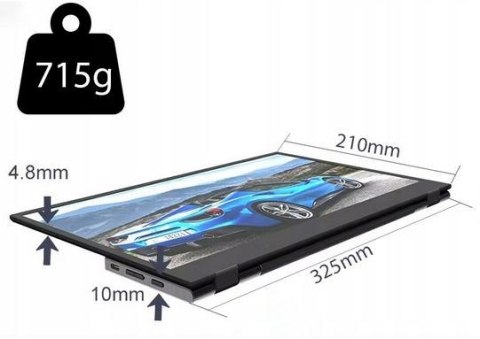 Monitor Przenośny Zenwire 14" USB-C Full HD 1920x1080 IPS HDMI