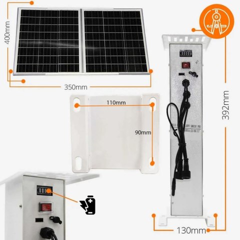 Kamera IP ORLLO Z10 WiFi POE z panelem fotowoltaicznym SM6030 PRO