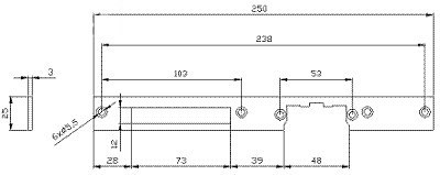 SZYLD ELEKTRA PROSTY DŁUGI MAL.; 2422