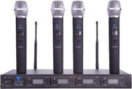 Zestaw 4 mikrofonów Azusa PLL-400 UHF 4 kanały