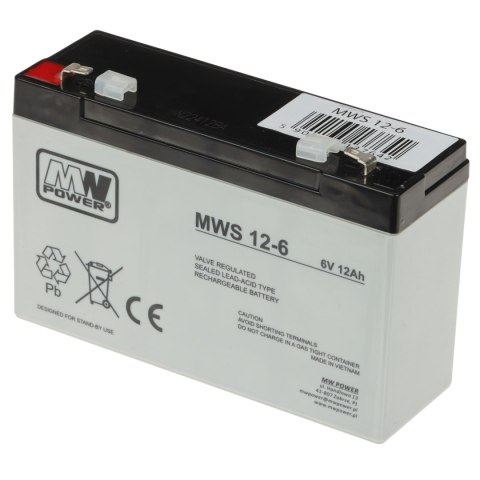 AKUMULATOR 6V/12AH-MWS MW Power