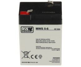 AKUMULATOR 6V/5AH-MWS MW POWER