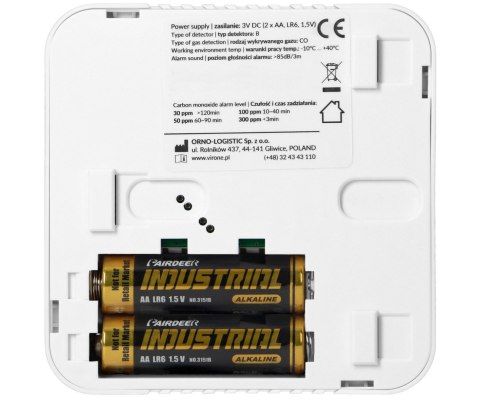 CZUJKA TLENKU WĘGLA (CZADU) DC-11 Virone