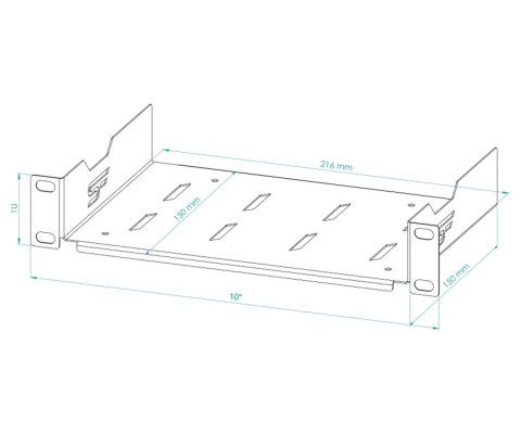 PÓŁKA S-RSF10-1U-150B 150 mm STALFLEX