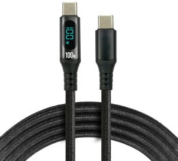 KABEL USB-C / USB-C LCD everActive CBB-2PD5L 200cm 20V 5A 100W