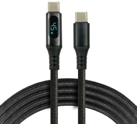 KABEL USB-C / USB-C LCD everActive CBB-3PDL 300cm 20V 2,25A 45W