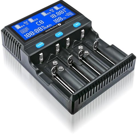 Ładowarka do akumulatorków cylindrycznych Li-ion oraz Ni-MH everActive UC-4200