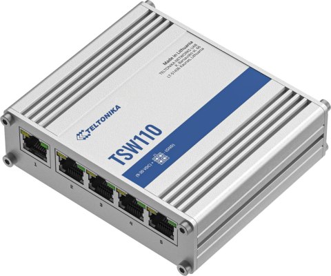 Teltonika TSW110 switch przemysłowy 5xGE (TSW110000000)