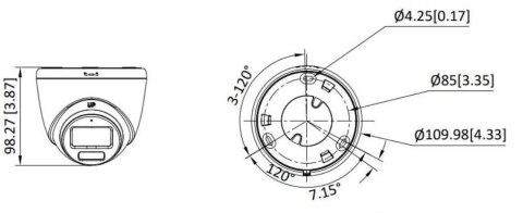 Kamera 4w1 Hikvision DS-2CE72DF3T-LFS(2.8mm)(O-STD)