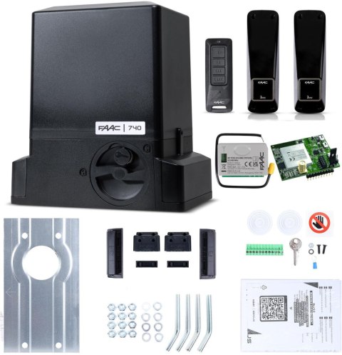Zestaw Delta 2 SMART GSM - FAAC 740 (Wi-Fi+LTE+BLE) do 500kg bram