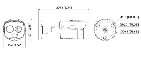 HYBRYDOWA KAMERA TERMOWIZYJNA IP TPC-BF1241-B10F12-DW-S8 10 mm - 960p, 12 mm - 4 Mpx DAHUA